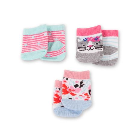 Götz Sockenset 'Dins & Cats' für Puppen 30-50cm | Niedliche Söckchen für deine Puppe