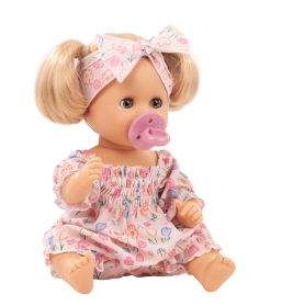 Götz Sleepy Aquini Girl Puppe | Blond | Blumen-Outfit | 33cm | Badepuppe