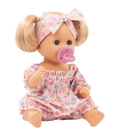 Götz Sleepy Aquini Girl Puppe | Blond | Blumen-Outfit | 33cm | Badepuppe