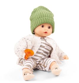 Götz Muffin Urban Stripes | 33 cm Weichkörperpuppe | Schlafaugen | Haare zum Kämmen