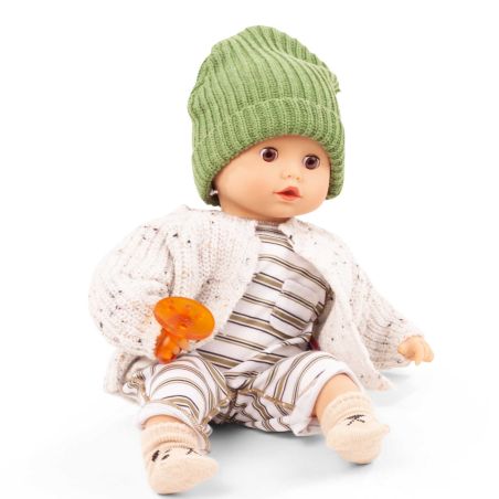 Götz Muffin Urban Stripes | 33 cm Weichkörperpuppe | Schlafaugen | Haare zum Kämmen