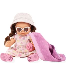 Götz Maxy Aquini Puppe Popsicle | 42 cm Badepuppe | Wasserfest | Schlafaugen