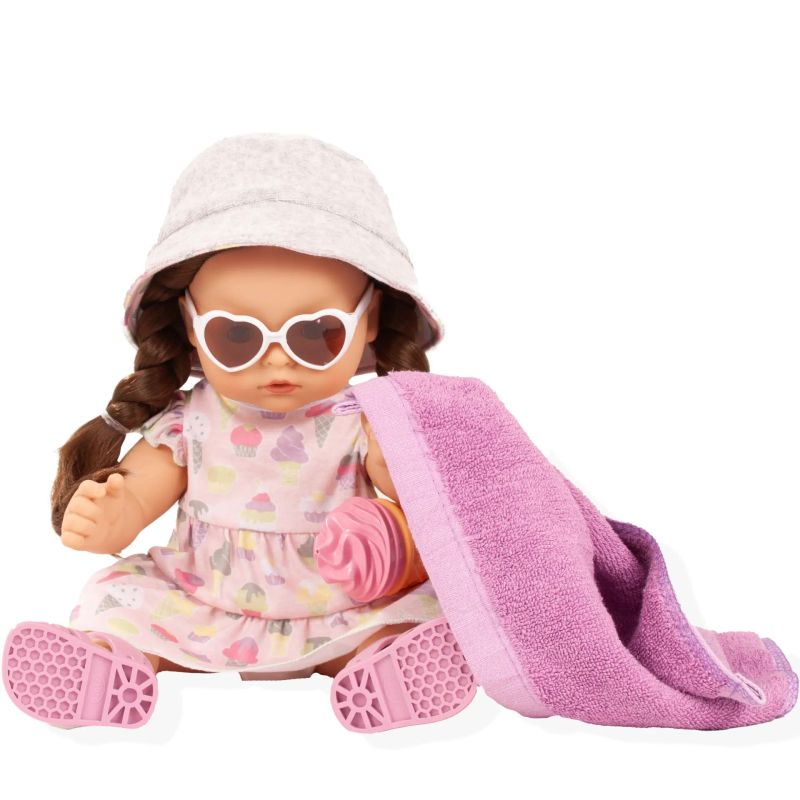 Götz Maxy Aquini Puppe Popsicle | 42 cm Badepuppe | Wasserfest | Schlafaugen