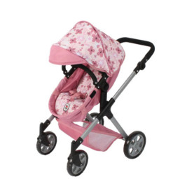 Kombi-Puppenwagen Mila  Flower s rosa