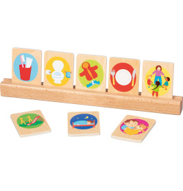 Gollnest & Kiesel Tagesroutinekarten Holz für Kinder – Struktur & Selbstständigkeit ab 3 Jahren
