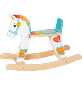 Gollnest & Kiesel Schaukelpferd Sunny – Holz Schaukelpferd für Kinder | Motorik & Balance