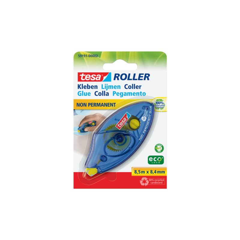 Idena Kleberoller ablösbar – Einweg, 8,5 m x 8,4 mm – Sauber & rückstandslos