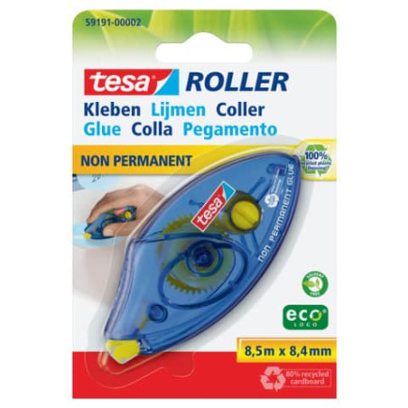 Idena Kleberoller ablösbar – Einweg, 8,5 m x 8,4 mm – Sauber & rückstandslos