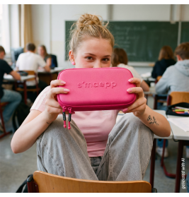 BRUNNEN Schlamper XL Hardcase 'Tulip' – Stiftetui für Schule & Büro (smaepp)