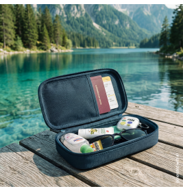 BRUNNEN Schlamper XL Hardcase 'Denim' – Stiftetui für Schule & Büro (smaepp)