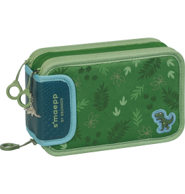 BRUNNEN Federmäppchen 3 RV Dino - 3 Reißverschlussfächer & cooles Design