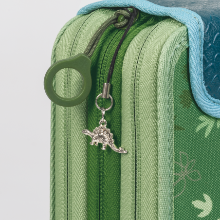 BRUNNEN Federmäppchen 3 RV Dino - 3 Reißverschlussfächer & cooles Design