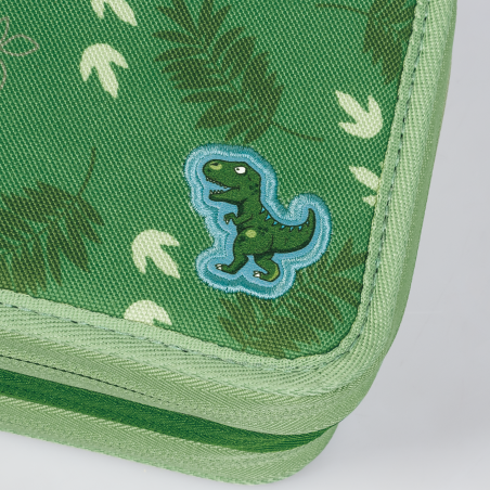 BRUNNEN Federmäppchen 3 RV Dino - 3 Reißverschlussfächer & cooles Design