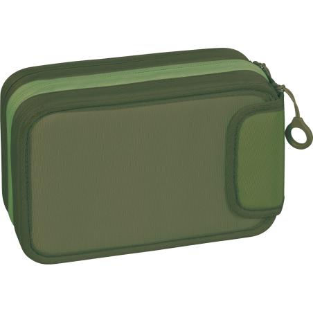 BRUNNEN Federmäppchen 3 RV Grün - 3 Reißverschlussfächer für Stifte