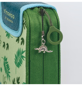 BRUNNEN Federmäppchen 2 Klappen Dino - Robustes Mäppchen für Schulanfänger