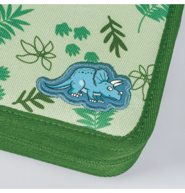 BRUNNEN Federmäppchen 2 Klappen Dino - Robustes Mäppchen für Schulanfänger