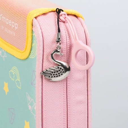 BRUNNEN Federmäppchen 2 Klappen Unicorn - Zauberhaftes Mäppchen für die Schule