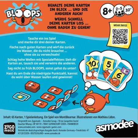 Asmodee™ Bloops – Schnelles & lustiges Kartenspiel für die ganze Familie mit Sammelspaß