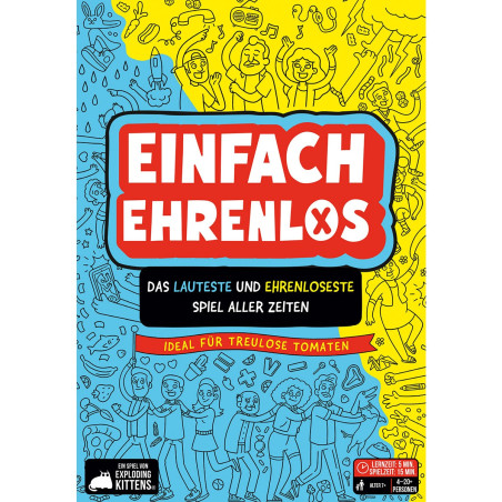 Asmodee™ Einfach Ehrenlos – Lustiges Partyspiel für Lacher & unvergessliche Abende