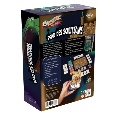 AMIGO: Pfad des Schlitzohrs SmartBook BoardGame – Interaktives Lesen & Spielen für jedes Alter