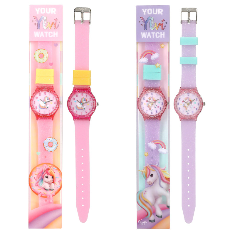 Depesche Ylvi Silikon Armbanduhr | Bequem & Robust | Für magic Einhorn Looks!