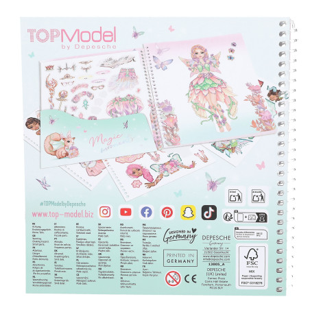 Depesche TOPModel Dress Me Up Fantasy | Stickerbuch für magische Looks!