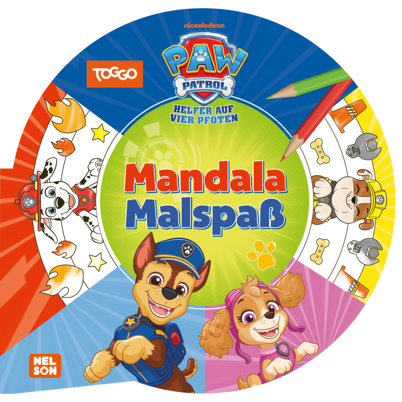 Carlsen Verlag: PAW Patrol Mitmachbuch Mandala Malspaß – Kreativität & Feinmotorik fördern
