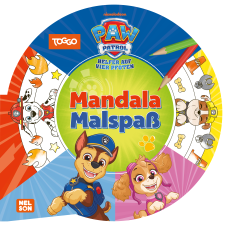 Carlsen Verlag: PAW Patrol Mitmachbuch Mandala Malspaß – Kreativität & Feinmotorik fördern