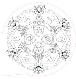 Carlsen Verlag: PAW Patrol Mitmachbuch Mandala Malspaß – Kreativität & Feinmotorik fördern