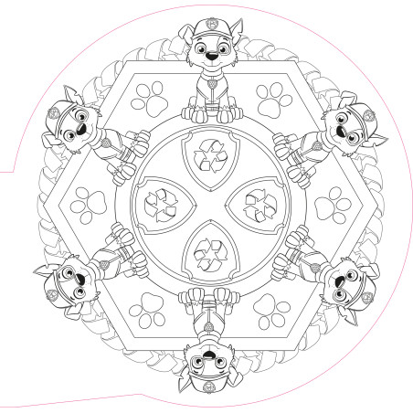 Carlsen Verlag: PAW Patrol Mitmachbuch Mandala Malspaß – Kreativität & Feinmotorik fördern