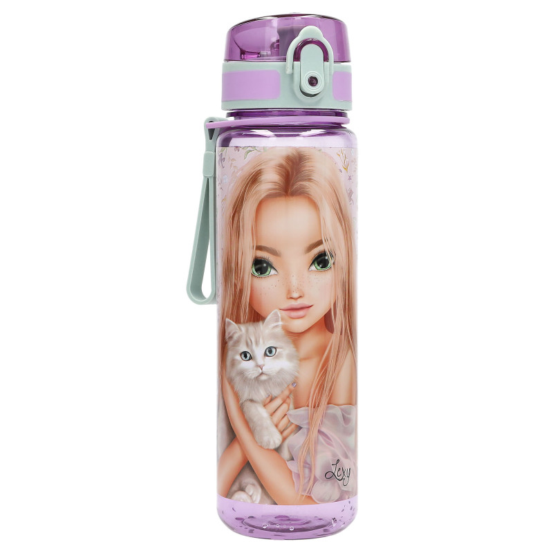 Depesche TOPModel Trinkflasche BLOOMING KITTY – 500ml, BPA-frei, auslaufsicher