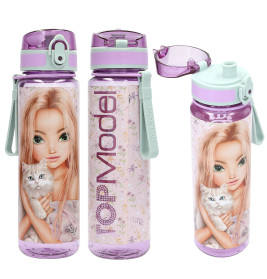 Depesche TOPModel Trinkflasche BLOOMING KITTY – 500ml, BPA-frei, auslaufsicher