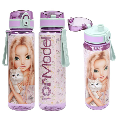 Depesche TOPModel Trinkflasche BLOOMING KITTY – 500ml, BPA-frei, auslaufsicher