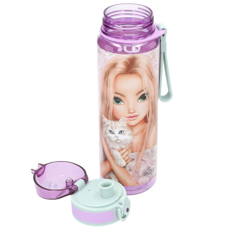 Depesche TOPModel Trinkflasche BLOOMING KITTY – 500ml, BPA-frei, auslaufsicher