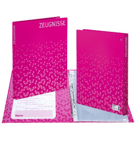 Zeugnisringbuch Karton 10 Hüll en pink