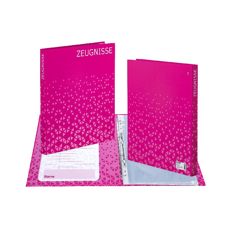 Zeugnisringbuch Karton 10 Hüll en pink