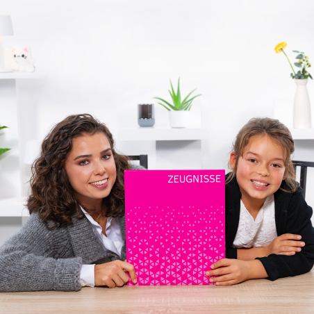Zeugnisringbuch Karton 10 Hüll en pink