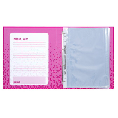 Zeugnisringbuch Karton 10 Hüll en pink