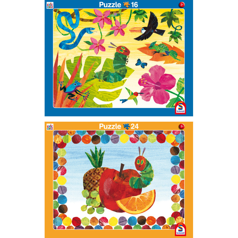 Puzzle 2erSet Raupe Nimmersatt 16/24 Teile