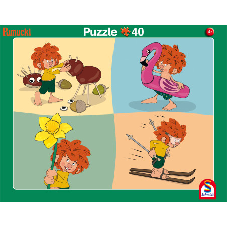 Selecta Puzzle 2er-Set Pumuckl – 24 & 40 Teile für Kinder ab 4 Jahren