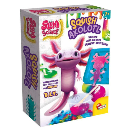 INVENTO Slumi Science - Squish Axolotl – DIY Set | Eigenes Axolotl-Squishy basteln