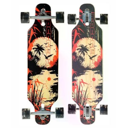 Madd Gear Skateboard Drop Through 31 Twilight Lagoon – 31 Zoll | Carving & Cruising | Stylisches Design