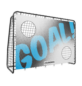 Hudora Fußballtor Trainer mit Torwand Goal 213x152x76cm | Robustes Trainings-Tor