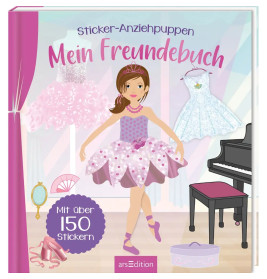 Sticker-Anziehpuppen – Mein Freundebuch (Ballerina)