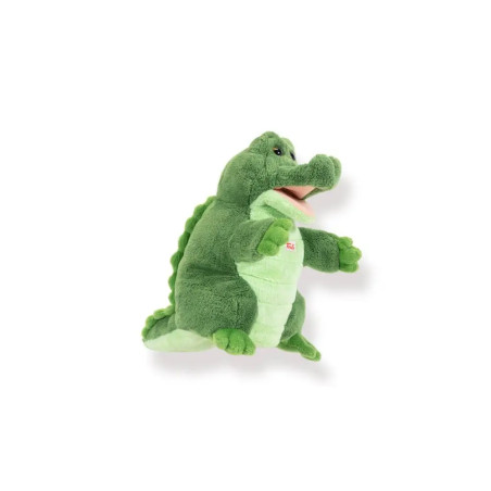Trudi Puppets 29918 Handpuppe Krokodil ca. 22 cm (Größe S), Stofftier aus hochwertigen Materialien,