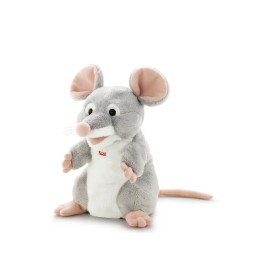 Trudi Puppets 29913 Handpuppe Maus ca. 26 cm (Größe S), Stofftier aus hochwertigen Materialien, lieb