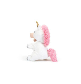 Trudi Puppets 29910 Handpuppe Einhorn ca. 30 cm (Größe S), Stofftier aus hochwertigen Materialien, l