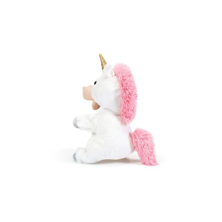 Trudi Puppets 29910 Handpuppe Einhorn ca. 30 cm (Größe S), Stofftier aus hochwertigen Materialien, l