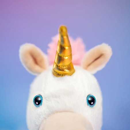 Trudi Puppets 29910 Handpuppe Einhorn ca. 30 cm (Größe S), Stofftier aus hochwertigen Materialien, l