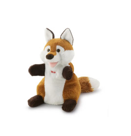 Trudi Puppets 29914 Handpuppe Fuchs ca. 25 cm (Größe S), Stofftier aus hochwertigen Materialien, lie